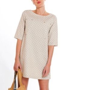 Emerson Fry Beige Polka Dot Mini Dress